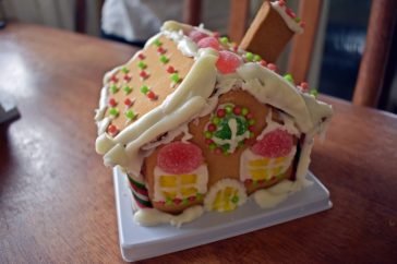 angela's gingerbread house
